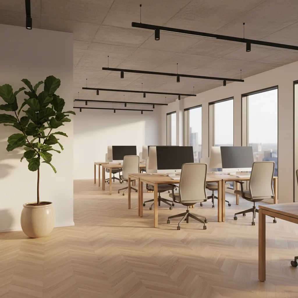 Hedendaags Nederlands open-plan kantoor